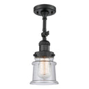 Innovations Lighting Small Canton 1 Light Sconce Part Of The Franklin Restoration Collection 203-BK-G184S