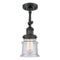 Innovations Lighting Small Canton 1 Light Sconce Part Of The Franklin Restoration Collection 203-BK-G184S-LED