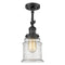 Innovations Lighting Canton 1 Light Sconce Part Of The Franklin Restoration Collection 203-BK-G184-LED