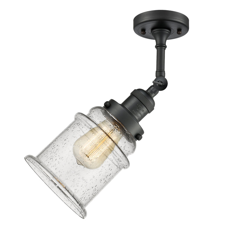 Innovations Lighting Canton 1 Light Sconce Part Of The Franklin Restoration Collection 203-BK-G184-LED