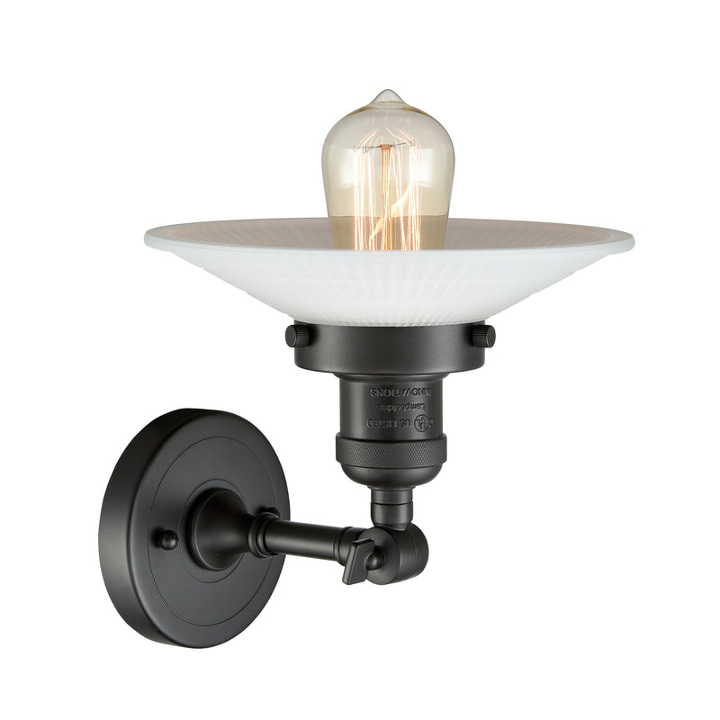 Innovations Lighting Halophane 1 Light Sconce Part Of The Franklin Restoration Collection 203-BK-G1-LED