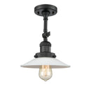 Innovations Lighting Halophane 1 Light Sconce Part Of The Franklin Restoration Collection 203-BK-G1-LED