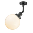 Innovations Lighting Beacon 1 Light 8" Sconce 203-BK-G201-8-LED