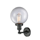 Innovations Lighting Beacon 1 Light 8" Sconce 203-BK-G202-8-LED