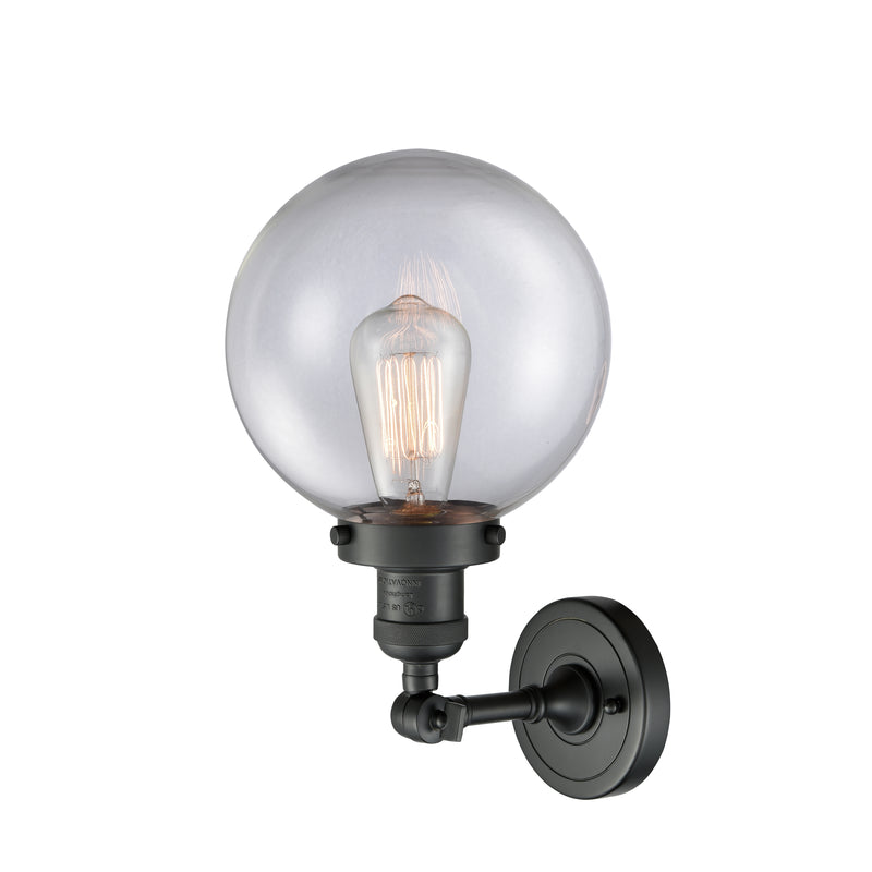 Innovations Lighting Beacon 1 Light 8" Sconce 203-BK-G202-8-LED