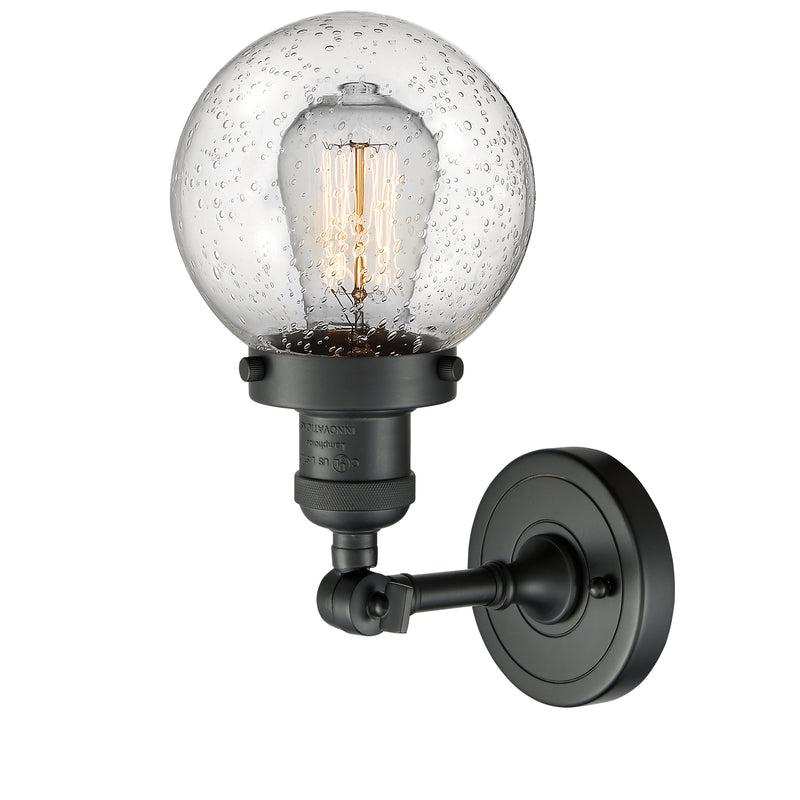 Innovations Lighting Beacon 1 Light 6" Sconce 203-BK-G204-6-LED