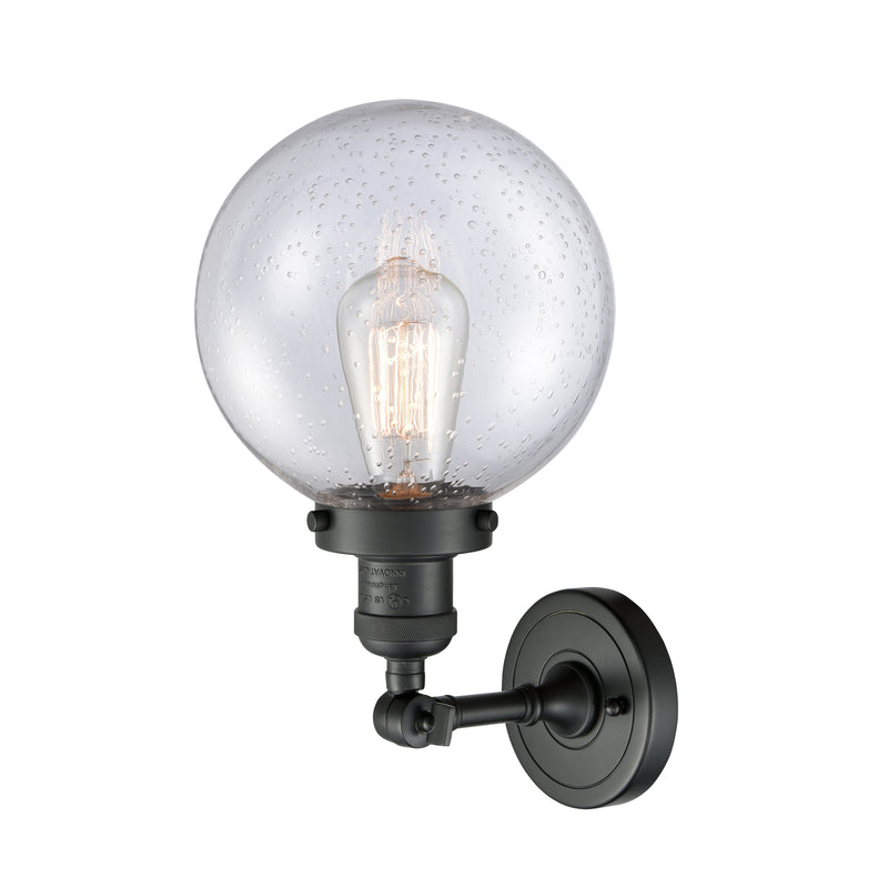 Innovations Lighting Beacon 1 Light 8" Sconce 203-BK-G204-8-LED