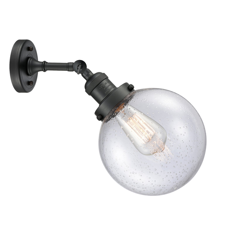 Innovations Lighting Beacon 1 Light 8" Sconce 203-BK-G204-8-LED