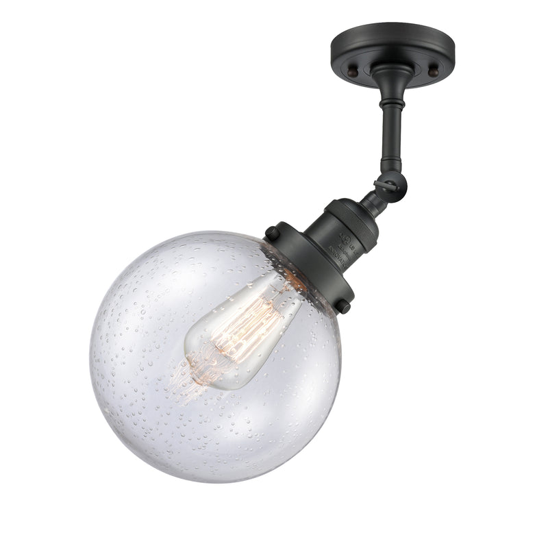 Innovations Lighting Beacon 1 Light 8" Sconce 203-BK-G204-8-LED