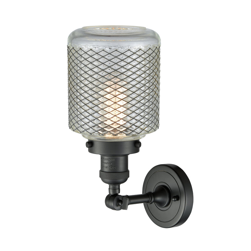 Innovations Lighting Stanton 1 Light Sconce Part Of The Franklin Restoration Collection 203-BK-G262-LED