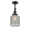 Innovations Lighting Stanton 1 Light Sconce Part Of The Franklin Restoration Collection 203-BK-G262-LED