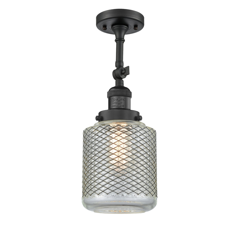 Innovations Lighting Stanton 1 Light Sconce Part Of The Franklin Restoration Collection 203-BK-G262-LED