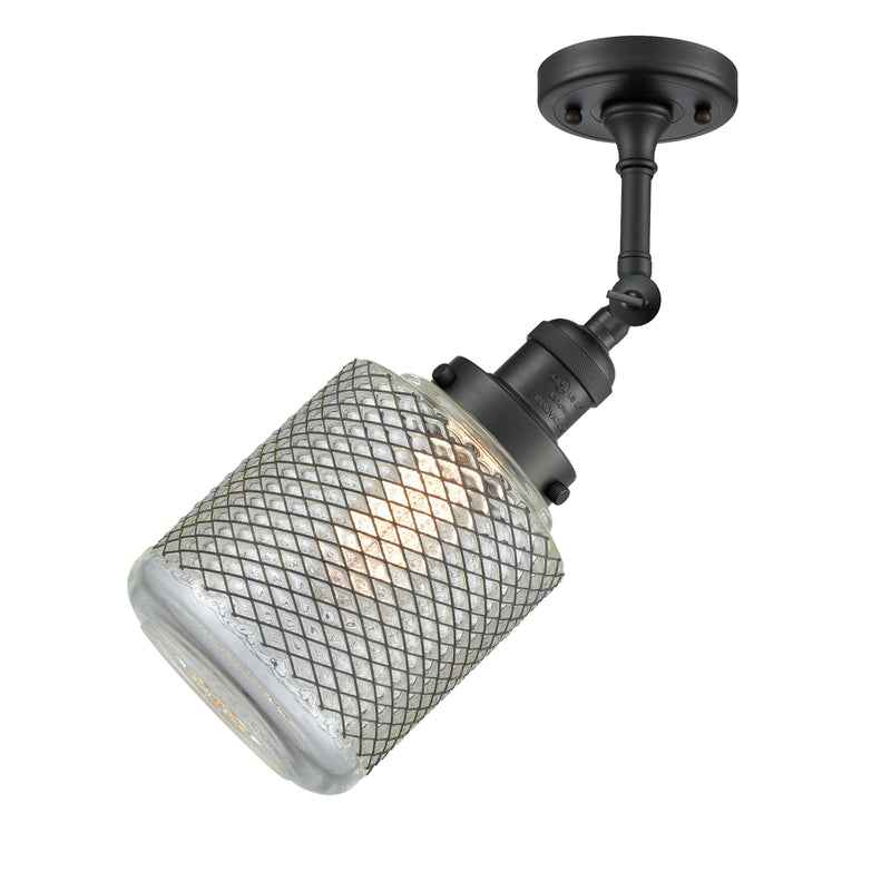 Innovations Lighting Stanton 1 Light Sconce Part Of The Franklin Restoration Collection 203-BK-G262-LED