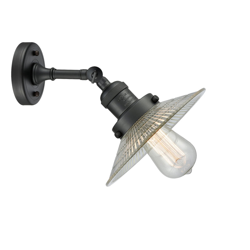 Innovations Lighting Halophane 1 Light Sconce Part Of The Franklin Restoration Collection 203-BK-G2-LED