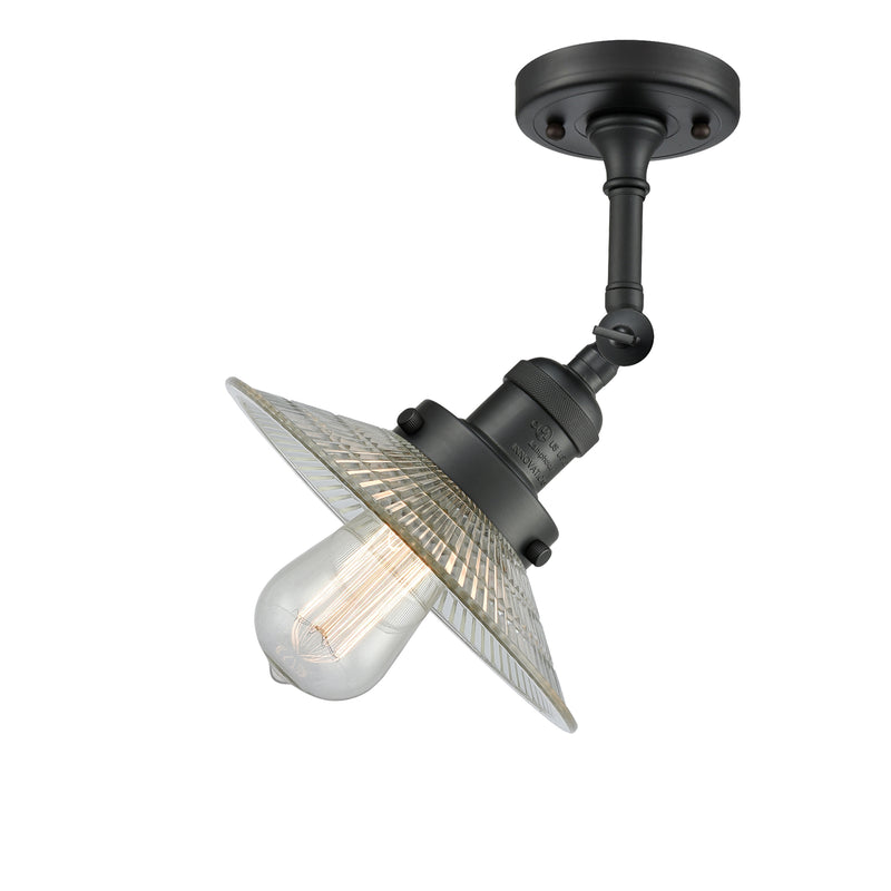 Innovations Lighting Halophane 1 Light Sconce Part Of The Franklin Restoration Collection 203-BK-G2-LED