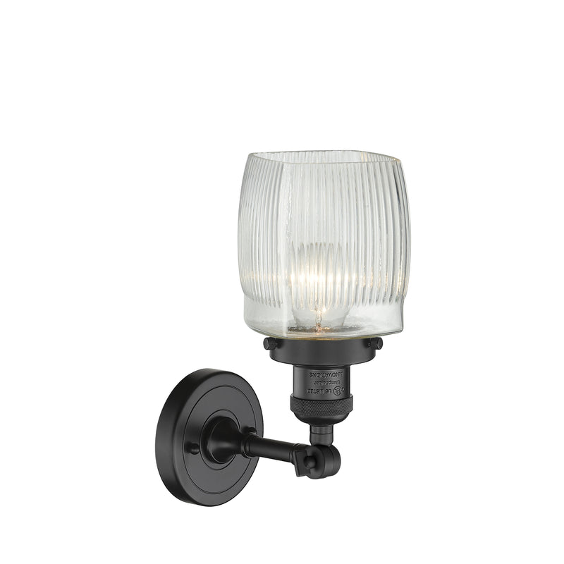 Innovations Lighting Colton 1 Light Sconce Part Of The Franklin Restoration Collection 203-BK-G302-LED