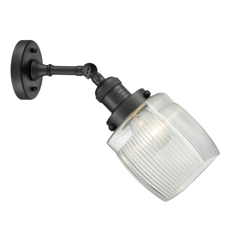 Innovations Lighting Colton 1 Light Sconce Part Of The Franklin Restoration Collection 203-BK-G302-LED