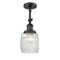 Innovations Lighting Colton 1 Light Sconce Part Of The Franklin Restoration Collection 203-BK-G302-LED