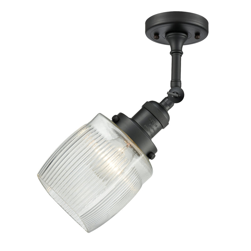 Innovations Lighting Colton 1 Light Sconce Part Of The Franklin Restoration Collection 203-BK-G302-LED