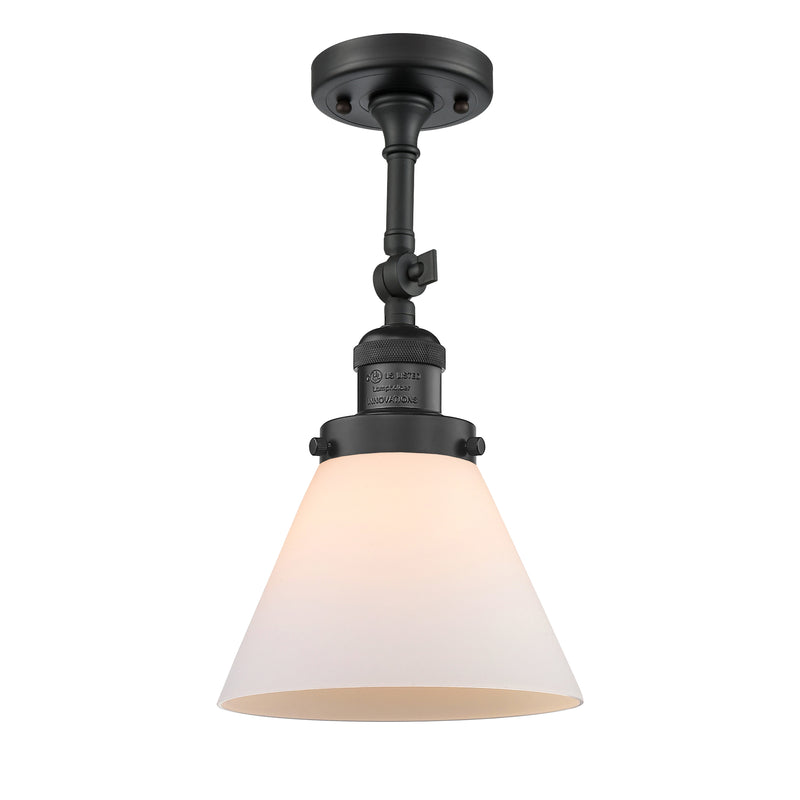 Innovations Lighting Large Cone 1 Light Sconce Part Of The Franklin Restoration Collection 203-BK-G41-LED