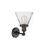 Innovations Lighting Large Cone 1 Light Sconce Part Of The Franklin Restoration Collection 203-BK-G42-LED