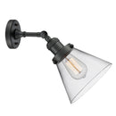 Innovations Lighting Large Cone 1 Light Sconce Part Of The Franklin Restoration Collection 203-BK-G42-LED
