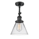 Innovations Lighting Large Cone 1 Light Sconce Part Of The Franklin Restoration Collection 203-BK-G42-LED