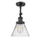 Innovations Lighting Large Cone 1 Light Sconce Part Of The Franklin Restoration Collection 203-BK-G42-LED