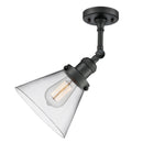 Innovations Lighting Large Cone 1 Light Sconce Part Of The Franklin Restoration Collection 203-BK-G42-LED