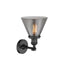 Innovations Lighting Large Cone 1 Light Sconce Part Of The Franklin Restoration Collection 203-BK-G43-LED