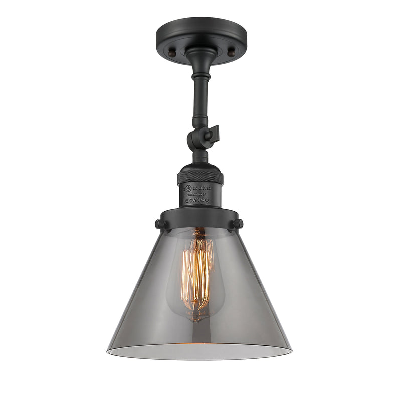Innovations Lighting Large Cone 1 Light Sconce Part Of The Franklin Restoration Collection 203-BK-G43-LED
