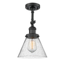 Innovations Lighting Large Cone 1 Light Sconce Part Of The Franklin Restoration Collection 203-BK-G44-LED