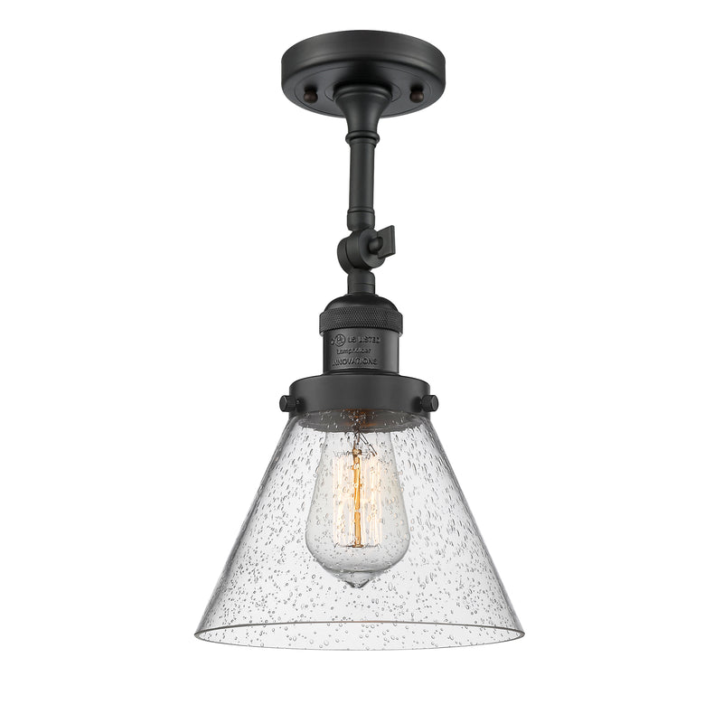 Innovations Lighting Large Cone 1 Light Sconce Part Of The Franklin Restoration Collection 203-BK-G44-LED