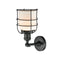 Innovations Lighting Small Bell Cage 1 Light Sconce Part Of The Franklin Restoration Collection 203-BK-G51-CE-LED