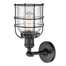 Innovations Lighting Small Bell Cage 1 Light Sconce Part Of The Franklin Restoration Collection 203-BK-G52-CE