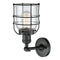 Innovations Lighting Small Bell Cage 1 Light Sconce Part Of The Franklin Restoration Collection 203-BK-G52-CE