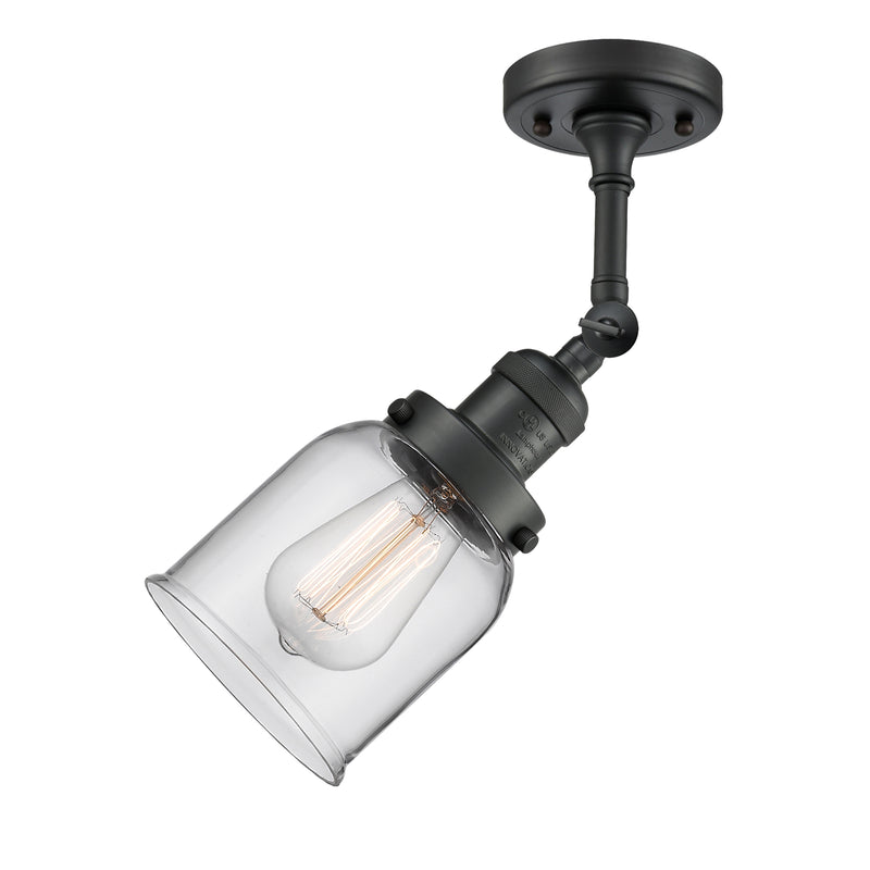 Innovations Lighting Small Bell 1 Light Sconce Part Of The Franklin Restoration Collection 203-BK-G52-LED