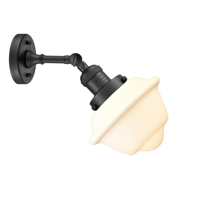 Innovations Lighting Small Oxford 1 Light Sconce Part Of The Franklin Restoration Collection 203-BK-G531-LED