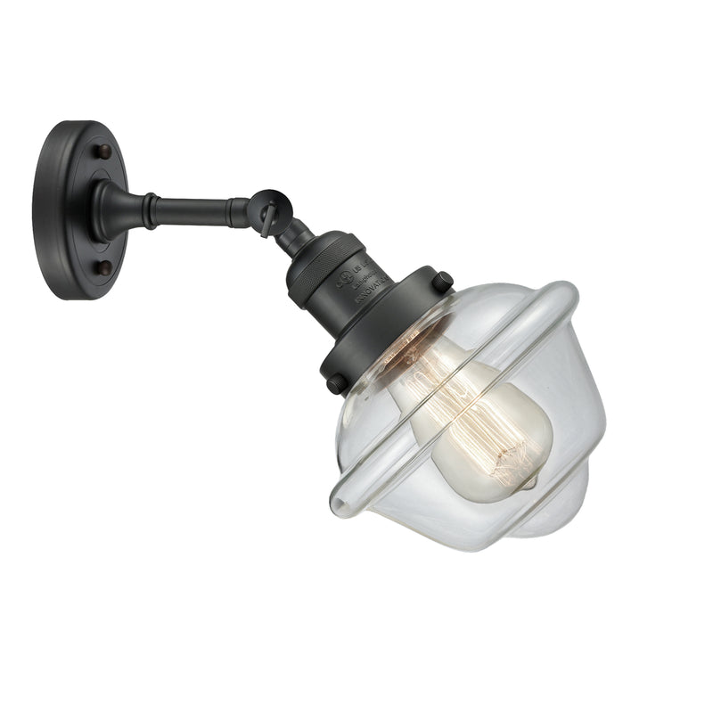 Innovations Lighting Small Oxford 1 Light Sconce Part Of The Franklin Restoration Collection 203-BK-G532-LED