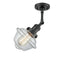 Innovations Lighting Small Oxford 1 Light Sconce Part Of The Franklin Restoration Collection 203-BK-G532-LED