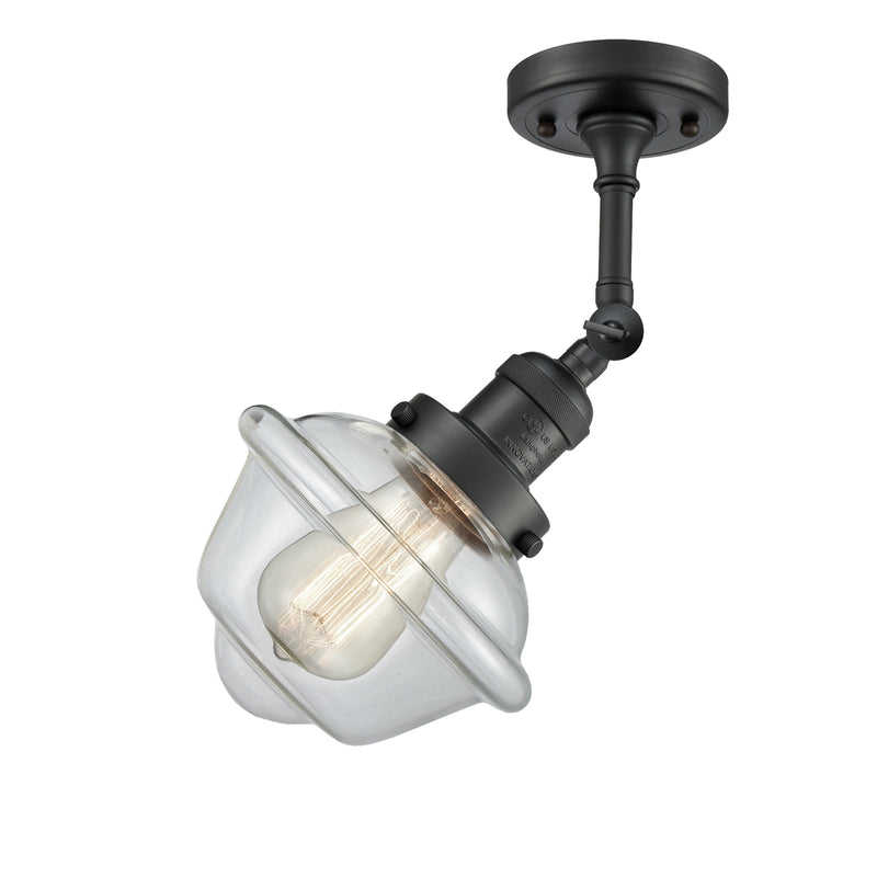Innovations Lighting Small Oxford 1 Light Sconce Part Of The Franklin Restoration Collection 203-BK-G532-LED