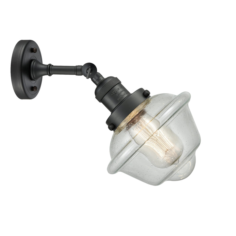Innovations Lighting Small Oxford 1 Light Sconce Part Of The Franklin Restoration Collection 203-BK-G534-LED