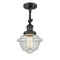 Innovations Lighting Small Oxford 1 Light Sconce Part Of The Franklin Restoration Collection 203-BK-G534-LED