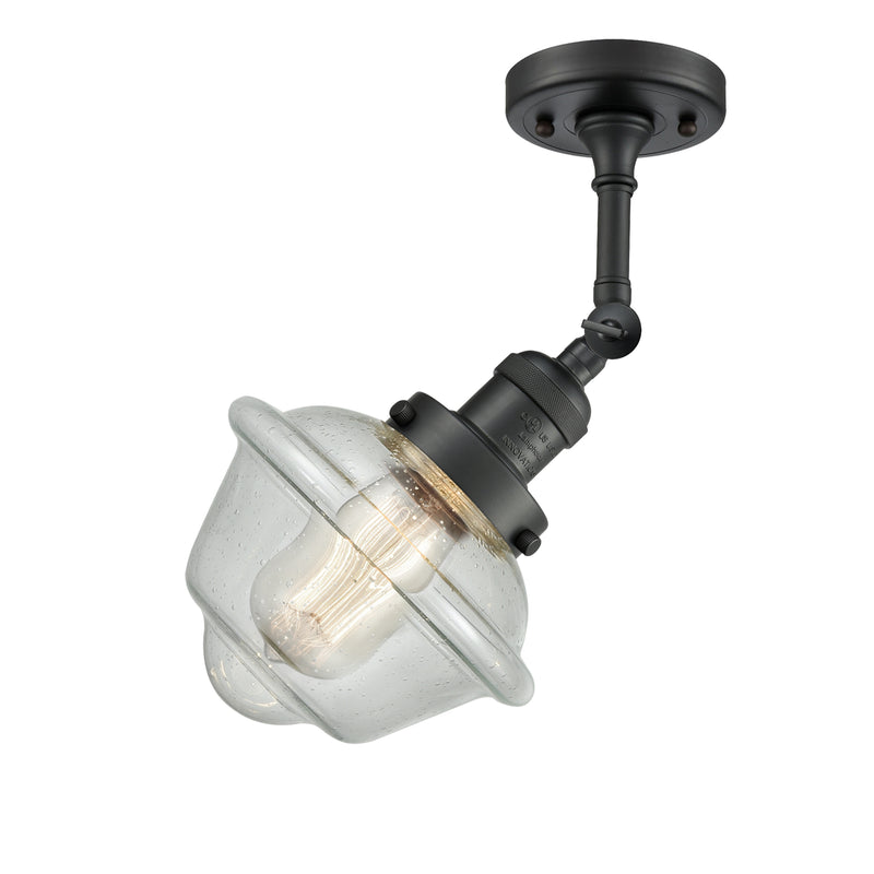 Innovations Lighting Small Oxford 1 Light Sconce Part Of The Franklin Restoration Collection 203-BK-G534