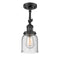 Innovations Lighting Small Bell 1 Light Sconce Part Of The Franklin Restoration Collection 203-BK-G54