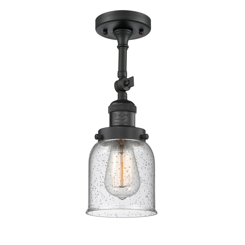 Innovations Lighting Small Bell 1 Light Sconce Part Of The Franklin Restoration Collection 203-BK-G54