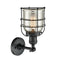 Innovations Lighting Small Bell Cage 1 Light Sconce Part Of The Franklin Restoration Collection 203-BK-G58-CE