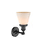 Innovations Lighting Small Cone 1 Light Sconce Part Of The Franklin Restoration Collection 203-BK-G61