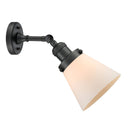 Innovations Lighting Small Cone 1 Light Sconce Part Of The Franklin Restoration Collection 203-BK-G61-LED