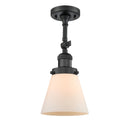 Innovations Lighting Small Cone 1 Light Sconce Part Of The Franklin Restoration Collection 203-BK-G61